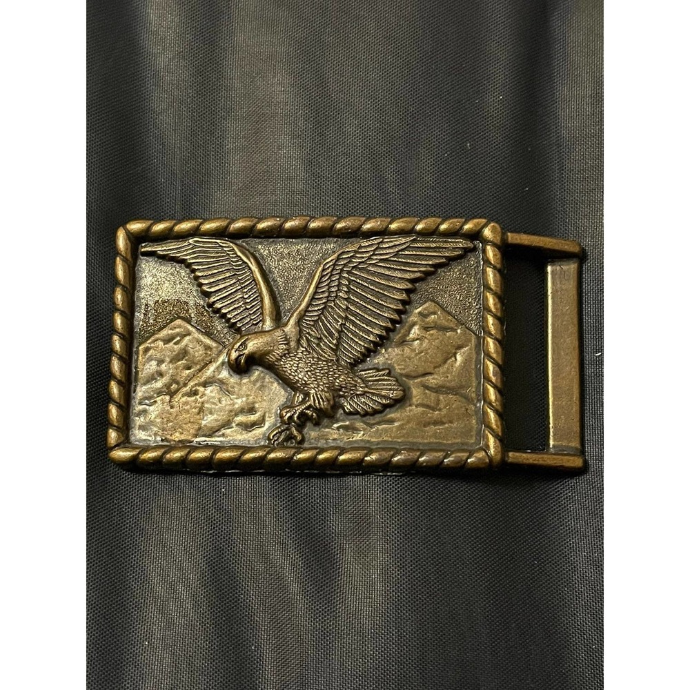 Vintage Brass Eagle Belt‎ Buckle